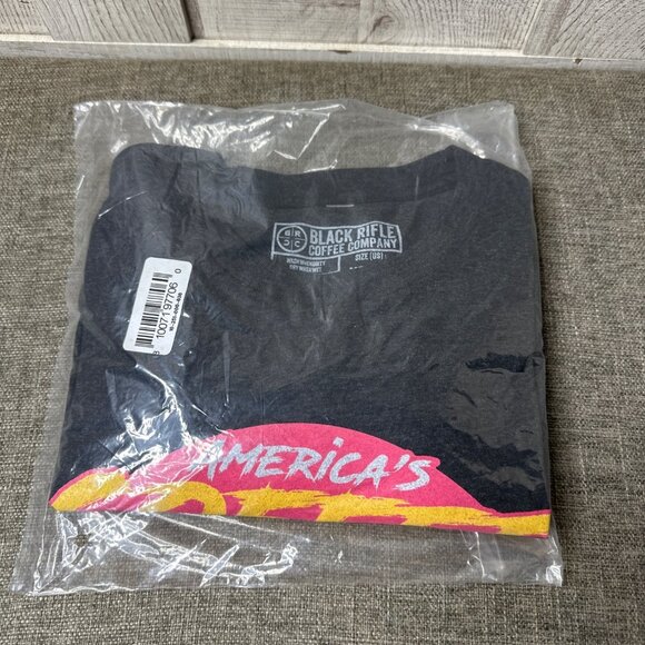 Black Rifle Coffee Company Mens Medium Gray Graphic T Shirt Americas Coffee - Picture 7 of 7